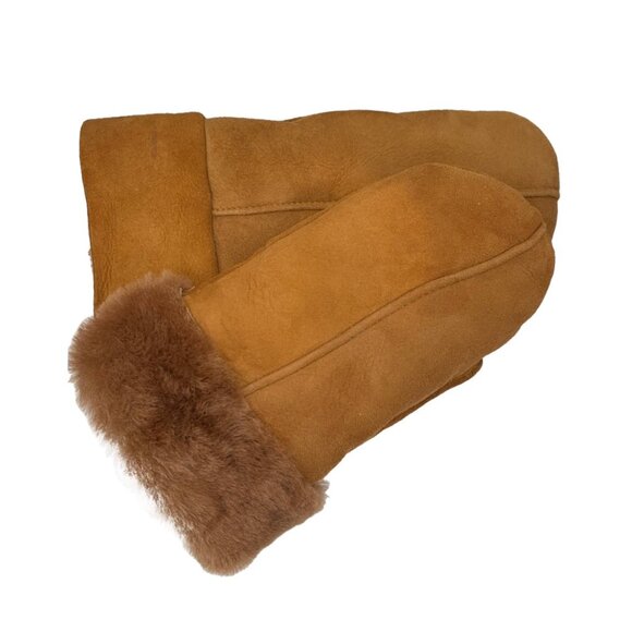 Shearling Sheepskin Leather Mittens – Winter Mittens for Men & Wom… - Picture 7 of 8